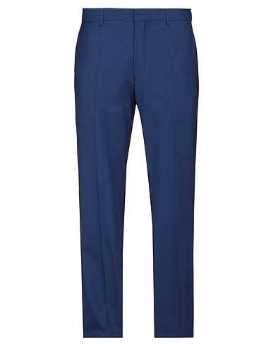BOSS Pantalone Blu 95% Lana Vergine, 5% Elastan