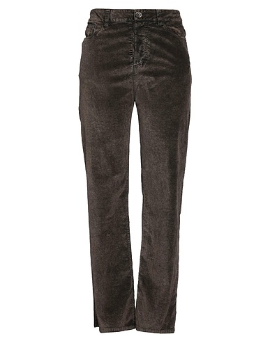 UMA WANG Casual pants Dark brown 79% Cotton, 19% Modal, 2% Elastane