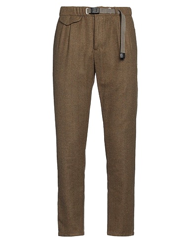 WHITE SAND Casual trouser Military green 40% Acetate, 35% Polyester, 20% Wool, 5% Other Fibres