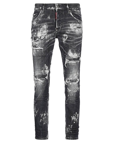 DSQUARED2 Denim pants Black 92% Cotton, 6% Elastomultiester, 2% Elastane