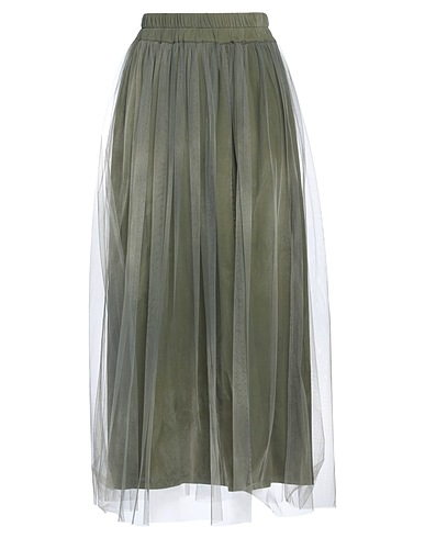 GENTRYPORTOFINO Long skirt Military green 100% Polyester