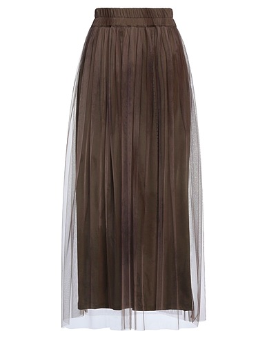 GENTRYPORTOFINO Jupe longue Marron 100% Polyester
