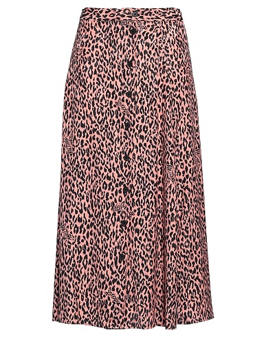 ZADIG&VOLTAIRE Midi skirt Salmon pink 51% Silk, 49% Viscose