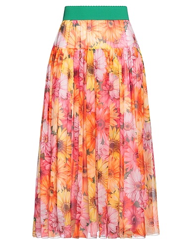 DOLCE&GABBANA Midi skirt 100% Silk