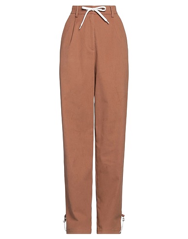 EMPORIO ARMANI パンツ ブラウン コットン 97% / ポリウレタン 3%