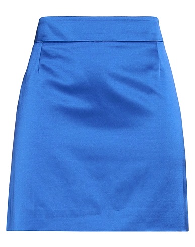 BCBGMAXAZRIA Mini skirt Bright blue 60% Wool, 40% Polyester