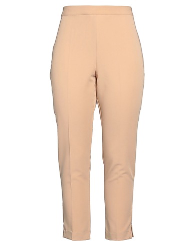 DIANA GALLESI Casual trouser Beige 77% Polyester, 18% Viscose, 5% Elastane