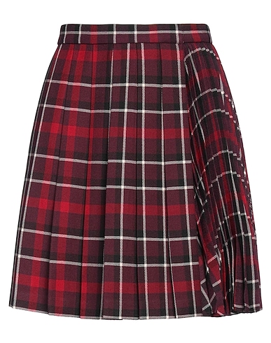 DIOR Mini skirt BORDEAUX 100% Virgin Wool