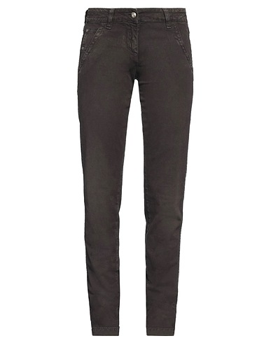JACOB COHЁN Casual trouser Dark brown 97% Cotton, 3% Elastane