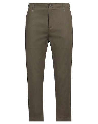 ..,BEAUCOUP Pantalone Verde militare 97% Cotone, 3% Elastan