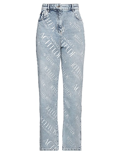ACTITUDE by TWINSET Denim trousers Blue 100% Cotton