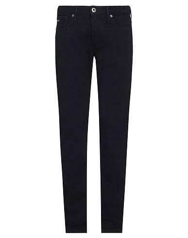 EMPORIO ARMANI Casual pants Midnight blue 97% Cotton, 3% Elastane