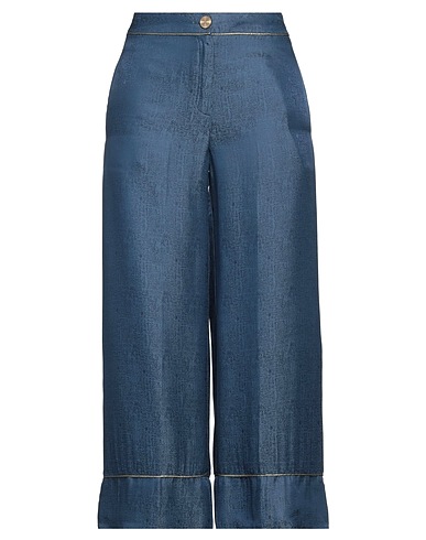 TRUSSARDI Casual pants Slate blue 70% Viscose, 30% Silk