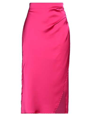 SHOPART Midi skirt Fuchsia 97% Polyester, 3% Elastane