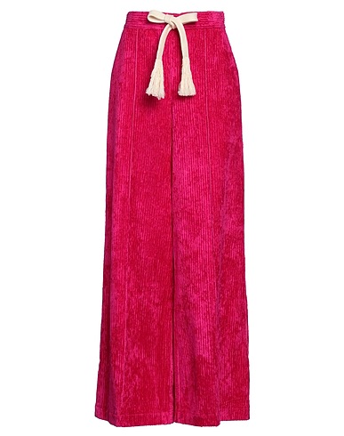ERIKA CAVALLINI Casual trouser Fuchsia 50% Viscose, 48% Cotton, 2% Elastane