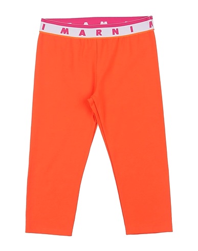 MARNI Leggings Orange 90% Cotton, 10% Elastane, Polyester