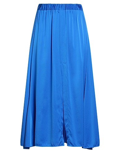 FORTE_FORTE Midi skirt Bright blue 94% Silk, 6% Elastane