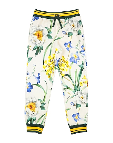 DOLCE&GABBANA Casual trouser Ivory 100% Cotton, Elastane