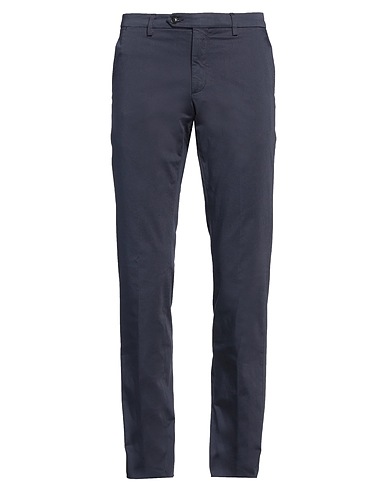 TRUSSARDI Casual trouser Navy blue 98% Cotton, 2% Elastane