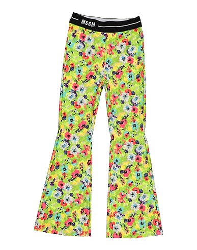MSGM Leggings KIDS Lime green 82% Polyester, 18% Elastane