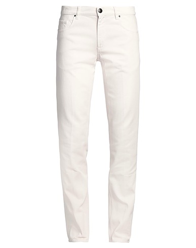 TRUSSARDI Casual pants Ivory 100% Cotton