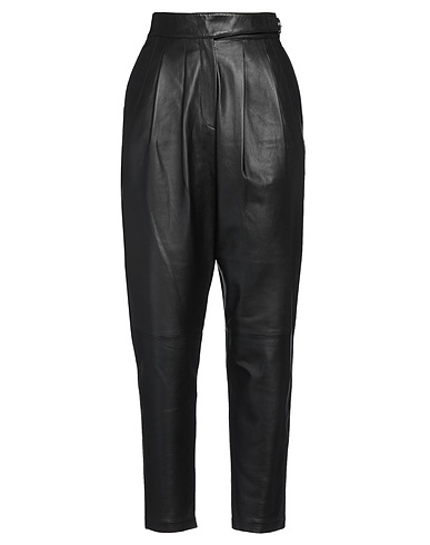 REDValentino Casual trouser Black 100% Lambskin