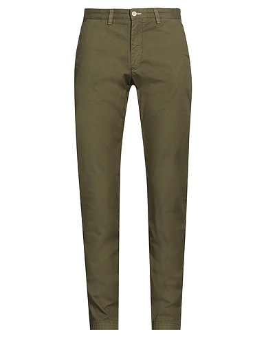 GANT Pantalone Verde militare 97% Cotone, 3% Elastan