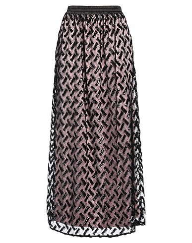 EMPORIO ARMANI Maxi Skirts Black 100% Polyamide, Polyester, Elastane, Polyethylene