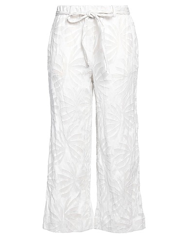 ZANONE Casual pants Off white 84% Cotton, 16% Metallic fiber