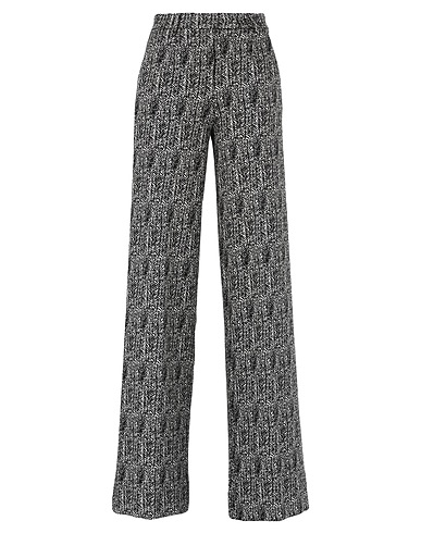 TRUSSARDI JEANS Casual trouser Black 55% Acrylic, 18% Cotton, 17% Polyester, 8% Polyamide, 2% Elastane