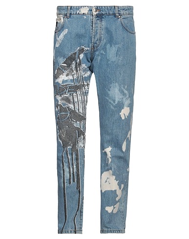 JOHN RICHMOND Denim pants Blue 100% Cotton