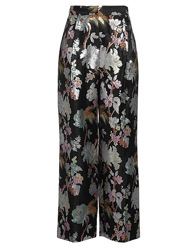 ERDEM Casual trouser Black 46% Viscose, 44% Polyester, 10% Metallic Polyester