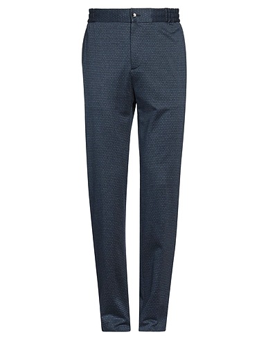 ETRO Casual trouser Navy blue 100% Cotton