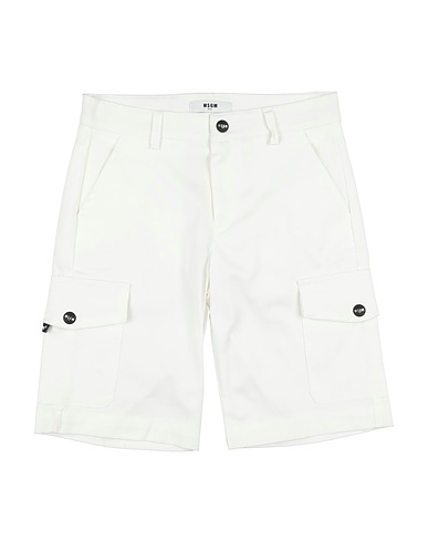 MSGM Shorts & Bermuda KIDS Bianco 98% Cotone, 2% Elastan