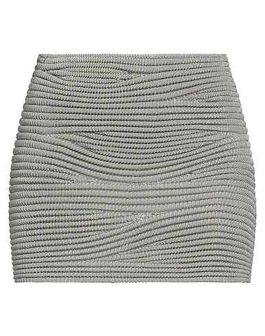 ISA BOULDER Mini skirt Light grey 90% Rayon, 10% Elastane