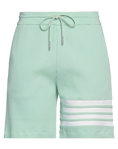THOM BROWNE Shorts & Bermuda Light green 100% Cotton