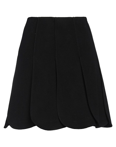 EMPORIO ARMANI Mini skirt Black 80% Virgin Wool, 20% Polyamide