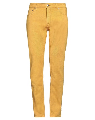 ETRO Casual pants Yellow 98% Cotton, 2% Elastane
