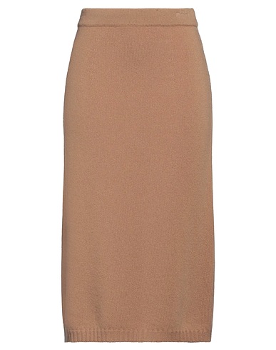 WEEKEND MAX MARA Midi skirt Camel 100% Virgin Wool
