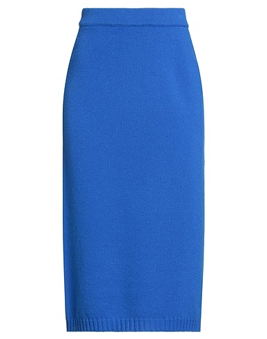 WEEKEND MAX MARA Midi skirt Blue 100% Virgin Wool