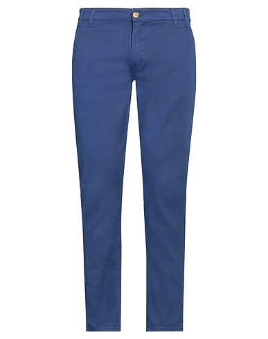 TELERIA ZED Casual pants Blue 98% Cotton, 2% Elastane