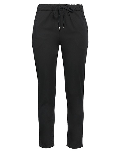 BE-Y-E BE YOUR ESSENCE Casual trouser Black 97% Cotton, 3% Elastane