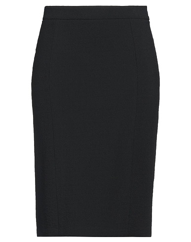 MOSCHINO Midi skirt Black 99% Viscose, 1% Elastane