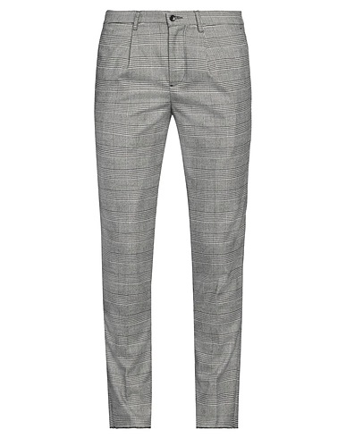 DANIELE ALESSANDRINI HOMME Casual trouser Grey 63% Polyester, 34% Viscose, 3% Elastane