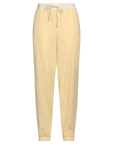 JIL SANDER Pantalone Giallo pastello 100% Lana Vergine