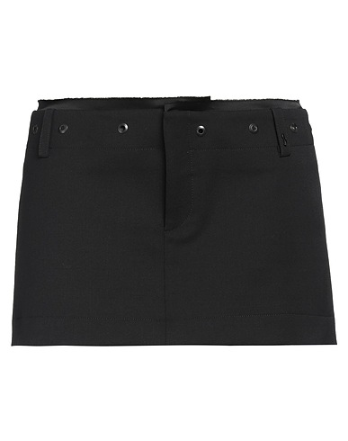 SSHEENA Mini skirt Black 53% Polyethylene, 43% Virgin Wool, 4% Elastane