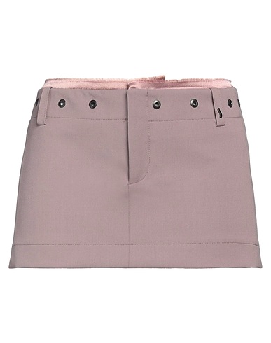 SSHEENA Mini skirt Mauve 53% Polyethylene, 43% Virgin Wool, 4% Elastane