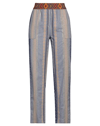 BYE Casual trouser Slate blue 67% Cotton, 23% Polyester, 7% Acrylic, 3% Other Fibres