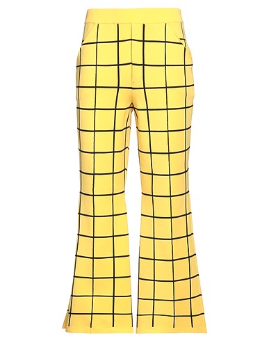 MARNI Casual trouser Yellow 50% Polyamide, 35% Viscose, 15% Polyester
