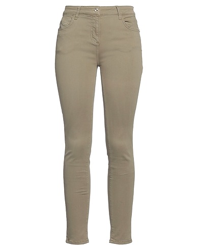 PEPE JEANS Denim trousers Military green 92% Cotton, 6% Polyester, 2% Elastane